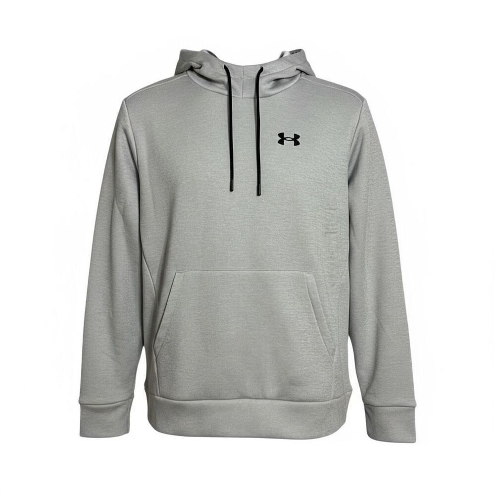 Under Armour Armour Fleece Left Chest Pullover Hoodie Light Heather Gray Small